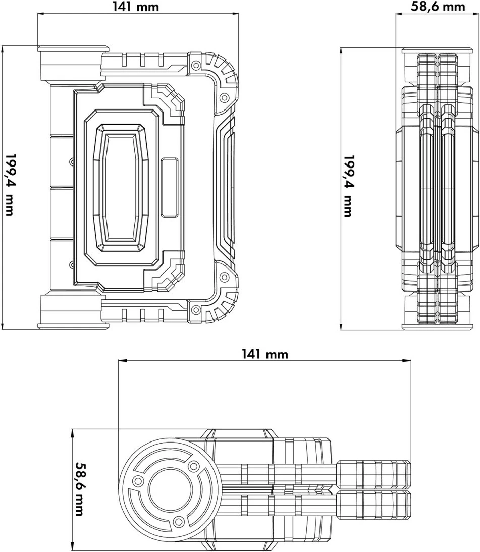 Llambë pune Maclean MCE439, LED COB, 300 lm, 3 mënyra ndriçimi, IP44, 6500K, e zezë/kuqe