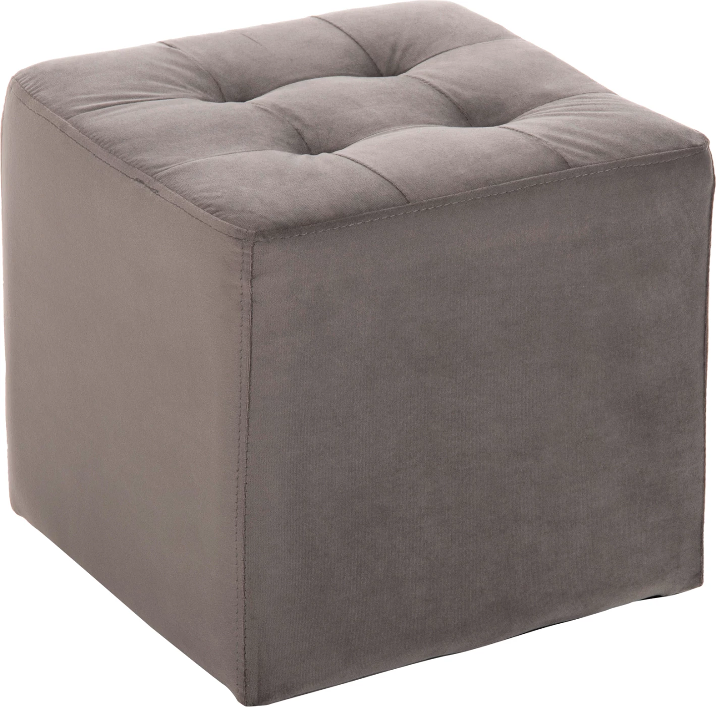 Karrige për bar PUNK, kadife gri, FH264.11, 39x39x36H cm