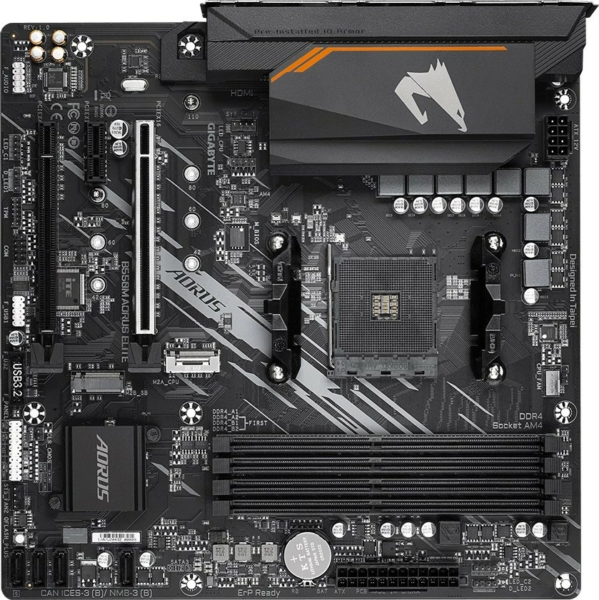 Pllakë amë Gigabyte B550M AORUS ELITE, Socket AM4, micro ATX