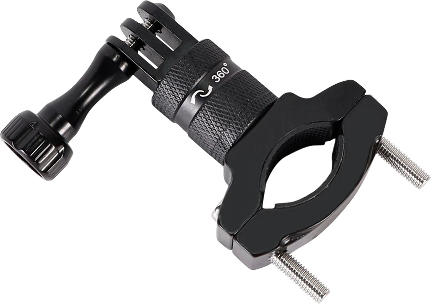 Mbajtës sportiv për kamerë, Hurtel, për biçikletë, aliazh alumini, i zi