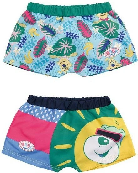 Pantallona të shkurtra lodre Baby Born Vacation Swim Shorts, Zapf, ngjyra të përziera