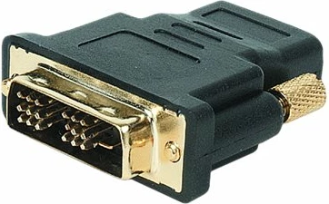Adapter HDMI në DVI Gembird A-HDMI-DVI-2, femër HDMI, mashkull DVI, i artë