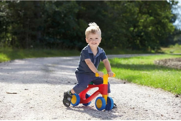 Biçikletë ride-on plastike Lena 07165, shumëngjyrëshe për fëmijë