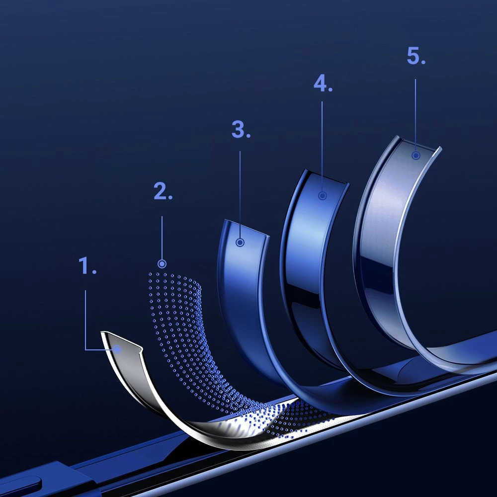 Mbështjellës Joyroom New Beautiful Series për iPhone 12 Pro Max, JR-BP796, i hollë, kornizë e galvanizuar, Gjelbër