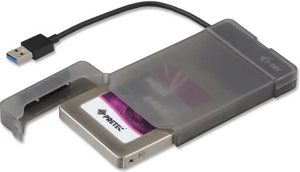 Kasë e jashtme i-tec MySafe USB 3.0 Easy, për HDD/SSD 2.5", E zezë