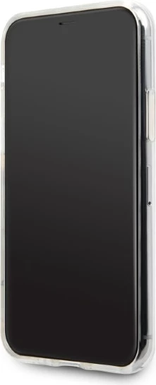 Mbështjellës Guess GUHCN58ROSTRT për iPhone 11 Pro, hardcase, Flower Desire Pink & White Rose, Transparent