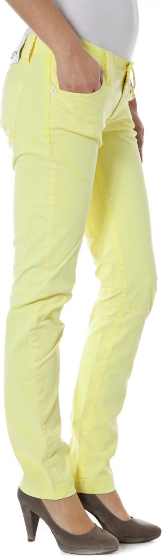 Pantallona femra ZUELEMENTS, të verdha