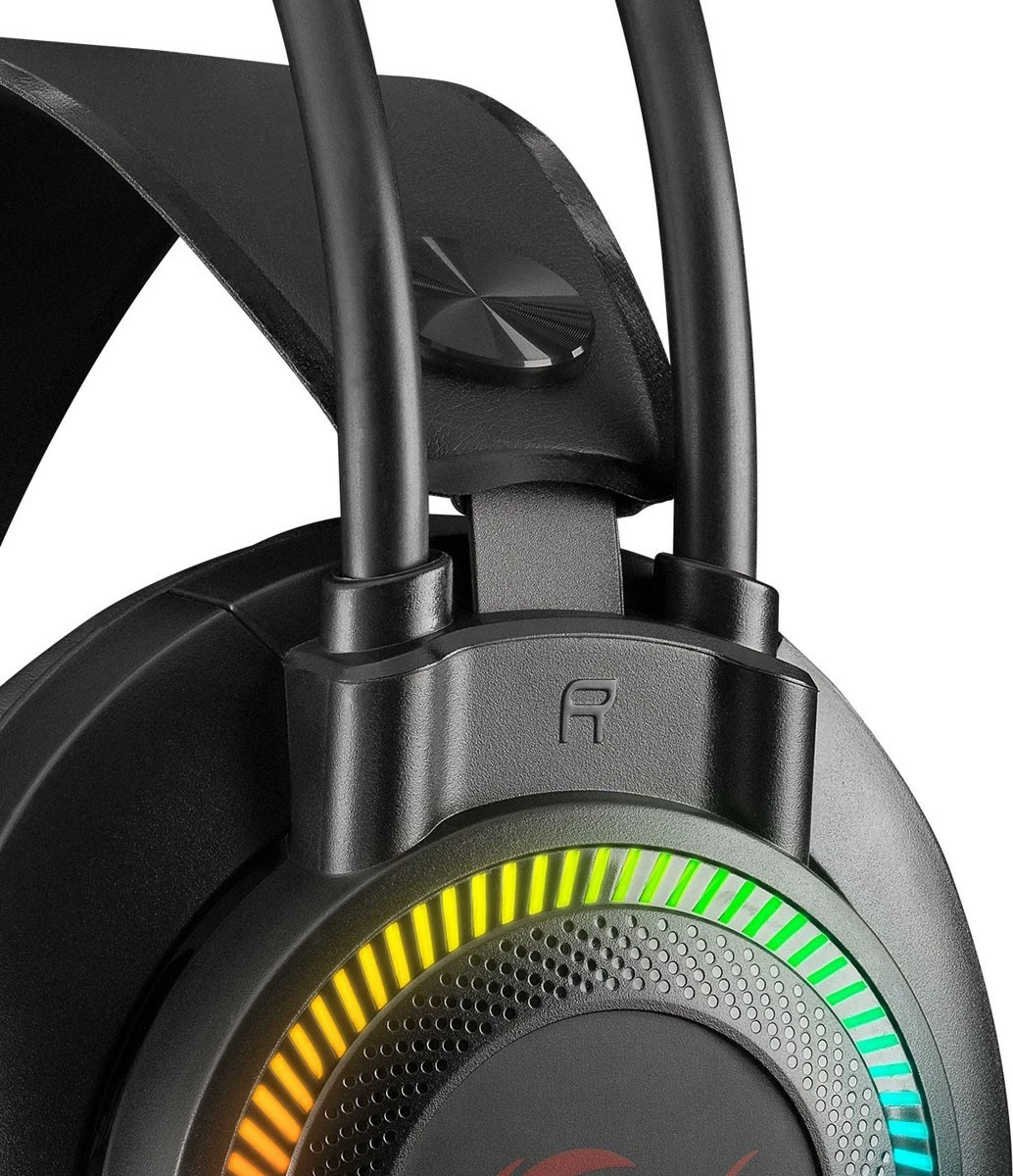 Kufje gaming Rampage X-JAMMER 7.1, me mikrofon, të zeza