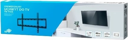 Mbajtëse muri për TV TB TB-750E, deri 70 inç, 40kg, VESA 600x400, e zezë