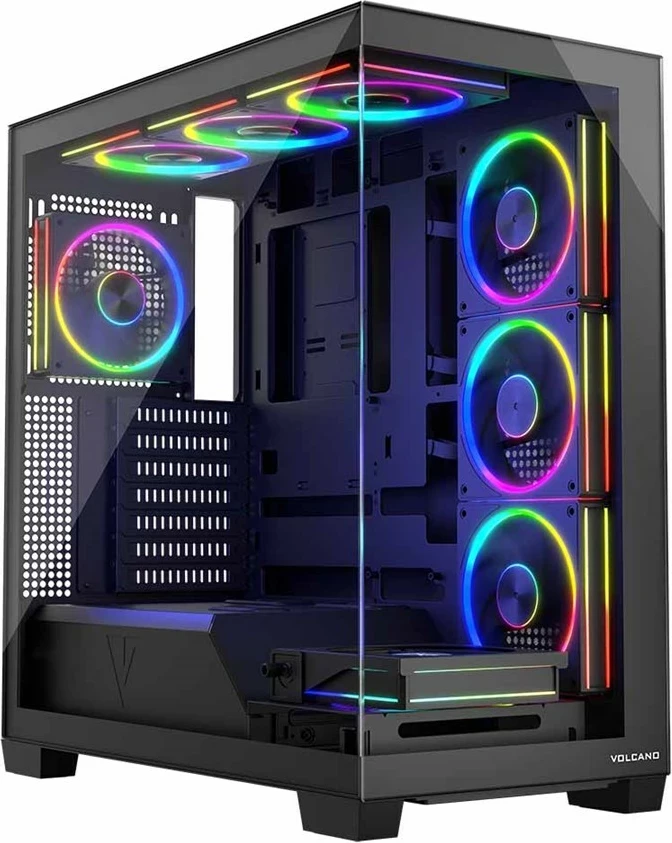 Kasë MODECOM Volcano Stellar ARGB MIDI, e zezë