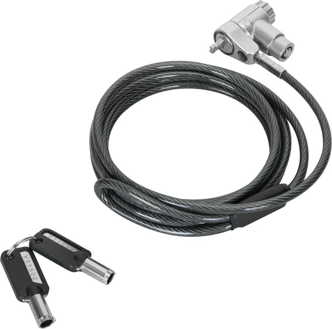 Kabllo sigurie me kyç Targus Ultimate, 2m, çelik, argjend
