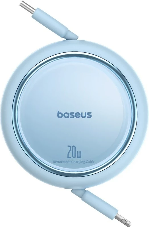 Kabllo karikimi Baseus Free2Pull USB C në Lightning, 1 m, 20 W, Blu