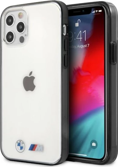 Mbështjellës BMW Sandblast për iPhone 12 Pro Max, transparent hardcase