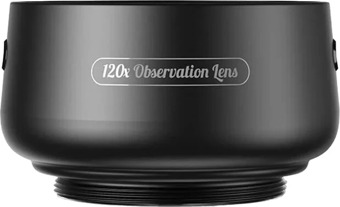 Lente zmadhimi për celular Apexel JeweLens 120X, me ndriçim LED, e zezë