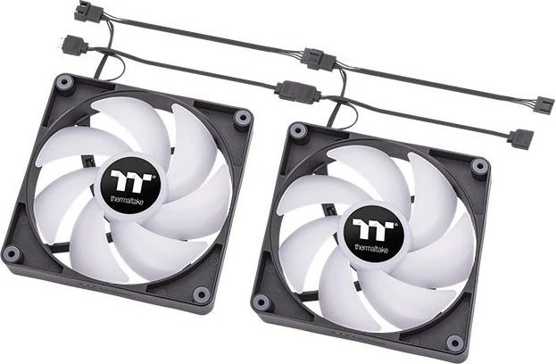 Ventilator për kasë Thermaltake CT120 ARGB 12cm, 2 copë, i zi