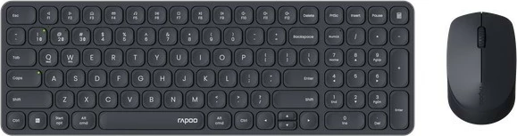 Set tastierë dhe maus wireless RAPOO 9310M, USB/Bluetooth, i zi