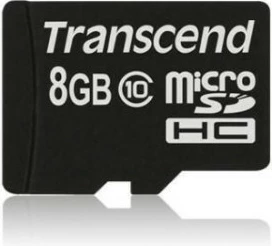 Kartelë memorie Transcend microSDHC 8GB Class 10 UHS-I, e zezë