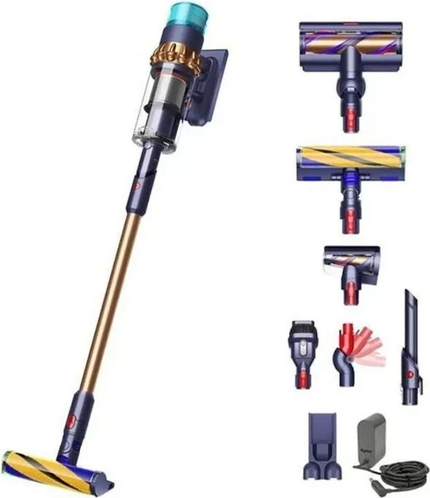 Fshesë me korrent vertikale Dyson SV23 Gen5detect Absolute, pa qese, HEPA, 70 min, Blu/Bakër