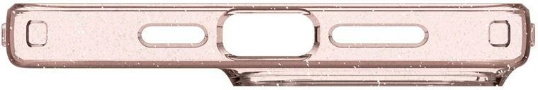 Mbështjellës Spigen Liquid Crystal Glitter për iPhone 15 Pro, Transparent/Rozë
