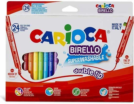 Markerë Carioca Birello me dy maja, 24 Ngjyra