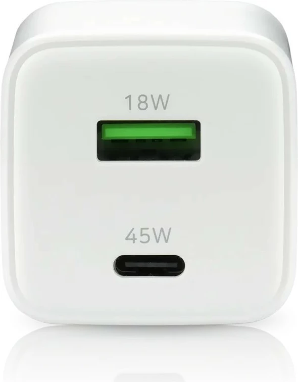 Karikues muri everActive SC-450Q, 45W, 1x USB, 1x USB-C, Bardhë