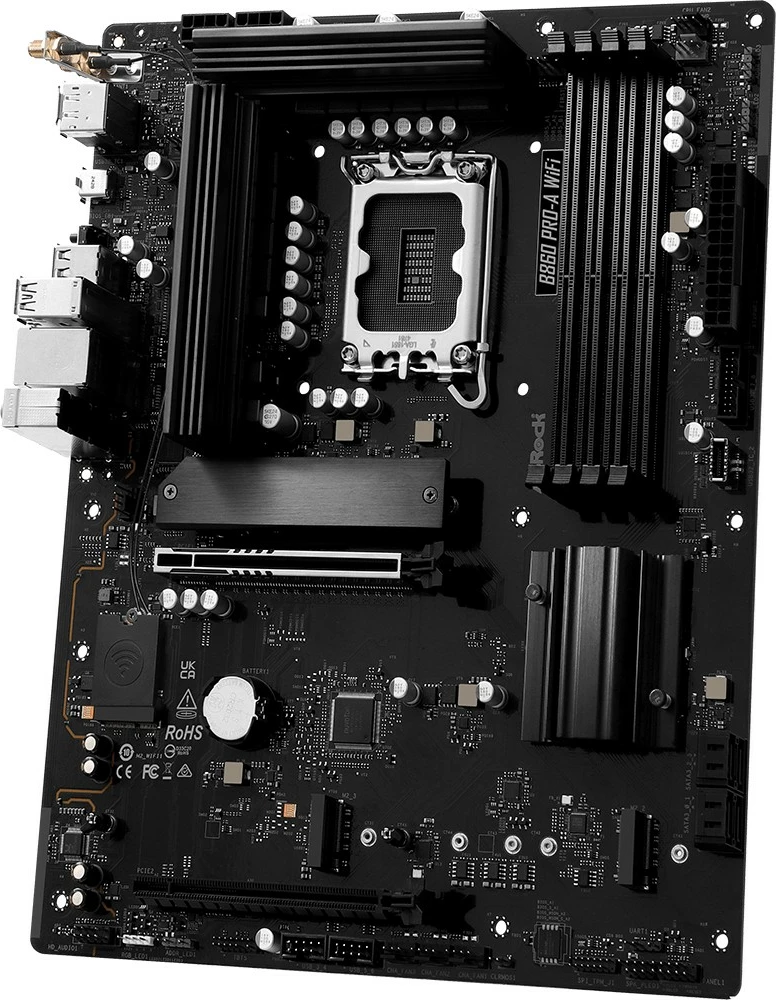 Pllakë amë ASRock B860 PRO-A WIFI, ATX, LGA1851, DDR5, WiFi 6E, e zezë