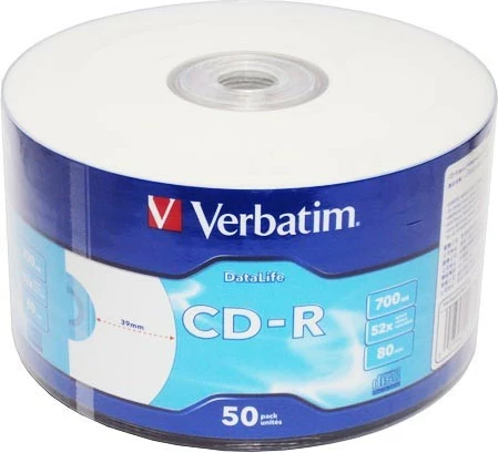 CD-R Verbatim 43794, 700MB, 52x, printable, 50 copë
