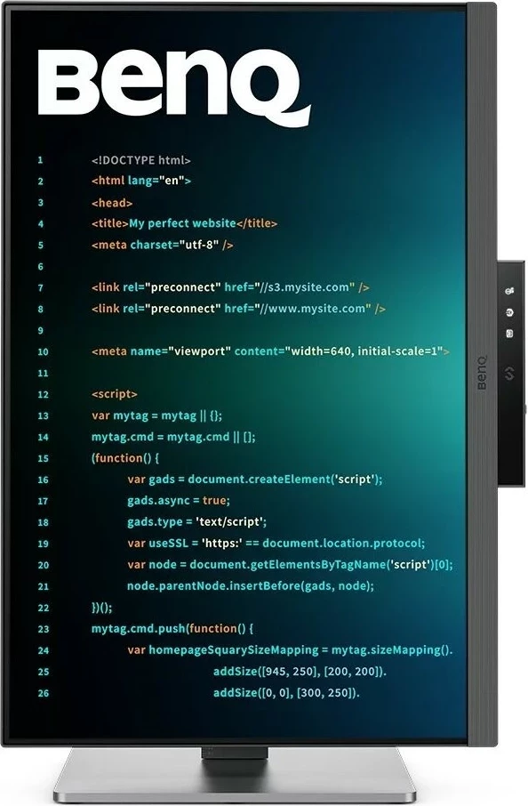Monitor BenQ RD240Q, 24 inch, 2560 x 1600, HDR10, e zezë-argjendtë