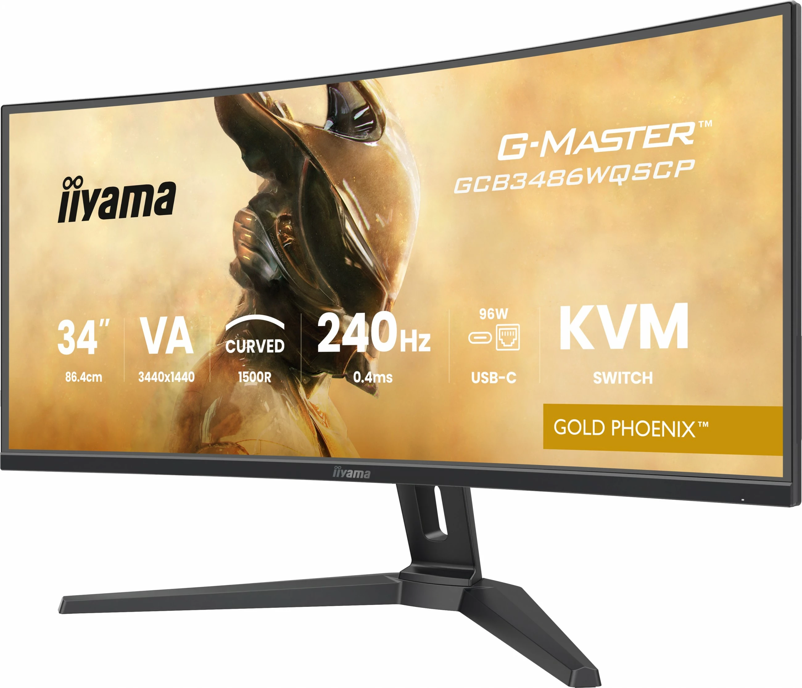 Monitor iiyama G-Master GCB3486WQSCP 34 inç, 3440x1440, 240Hz, KVM, i zi