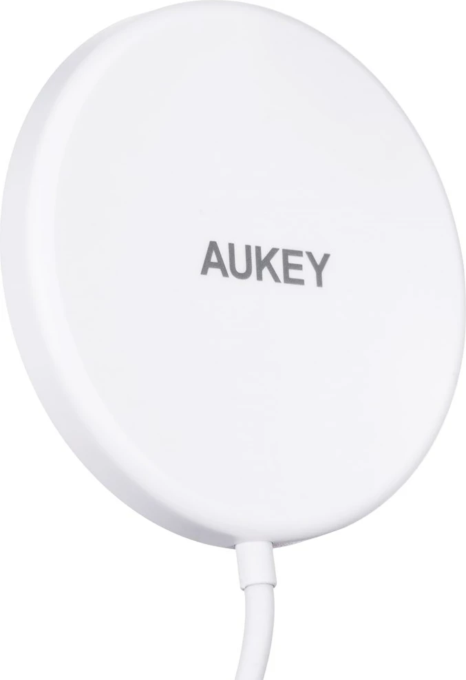 Karikues për celular Wireless AUKEY Aircore Magnetic LC-A1, 15W, i bardhë