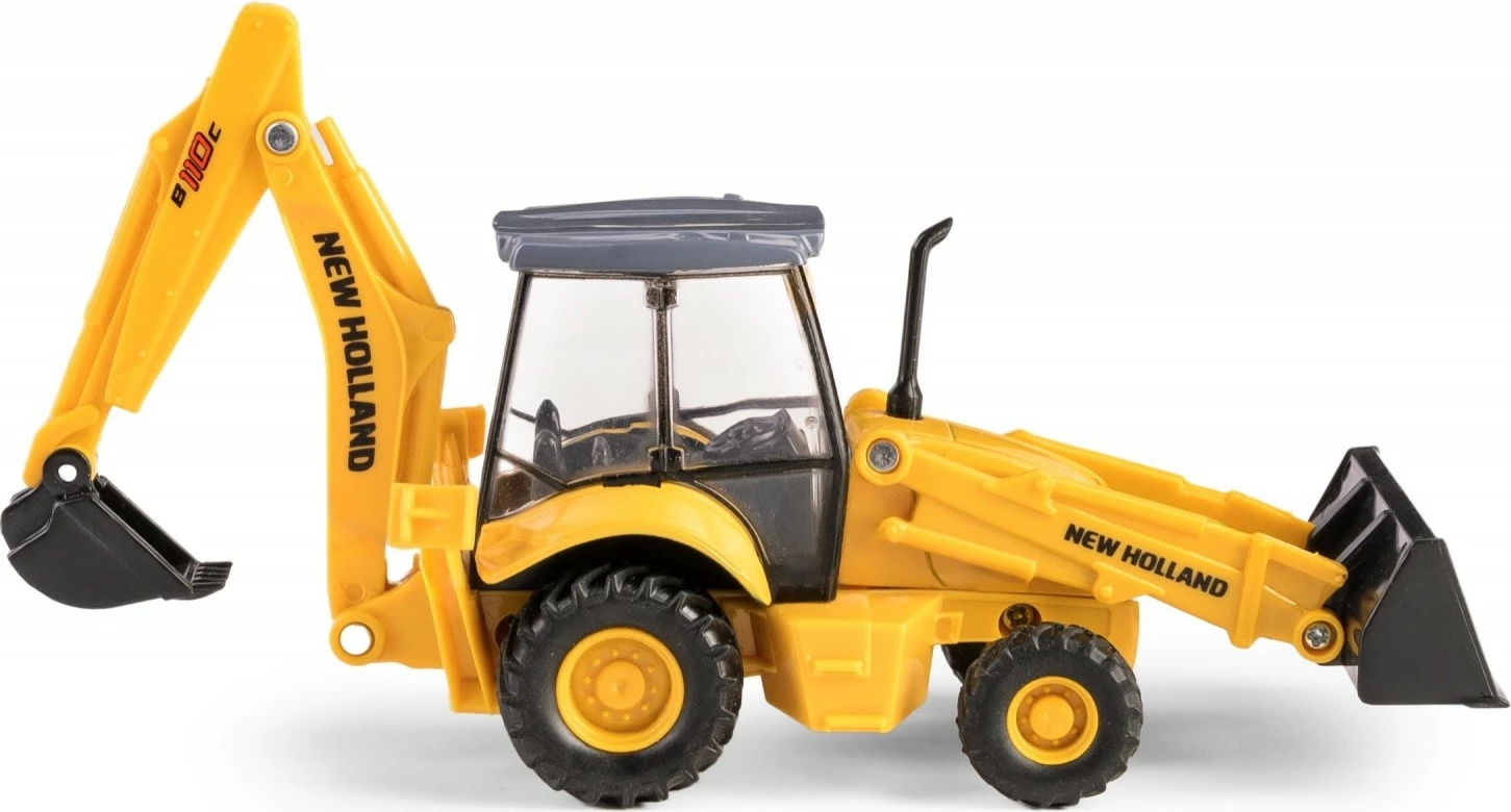Lodër ekskavator Daffi Mini New Holland B110C, metal dhe plastikë, e verdhë