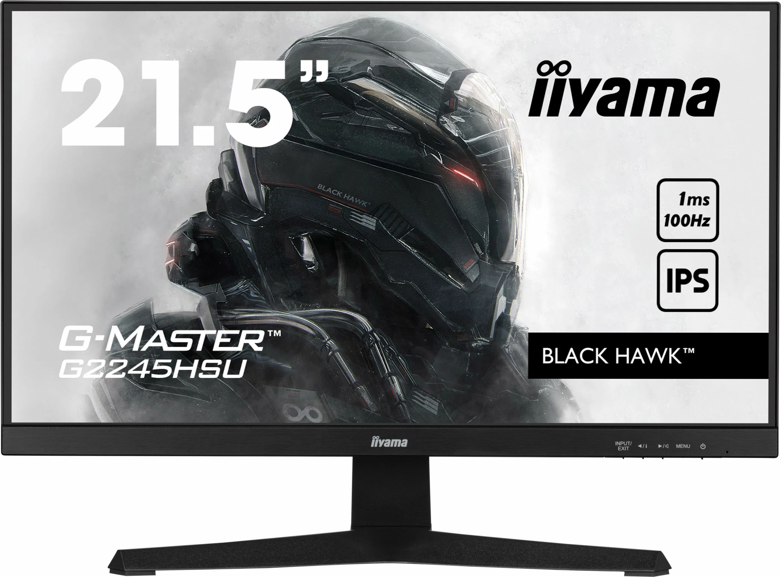 Monitor iiyama G-MASTER G2245HSU-B2, 21.5", Full HD, LED, 1ms, e zezë