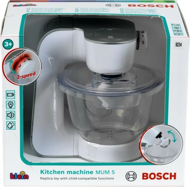 Robot kuzhine lodër, Klein, 9234, 2 shpejtësi, drita dhe zë, licencë Bosch, 3+ vjeç, me bateri, argjendtë