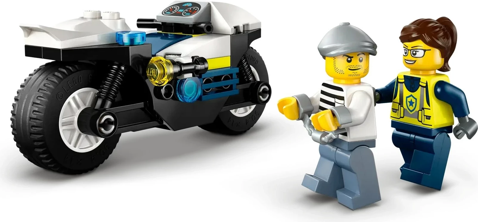 Set LEGO CITY 60455 Ndjekje me motor të policisë, 65 pjesë