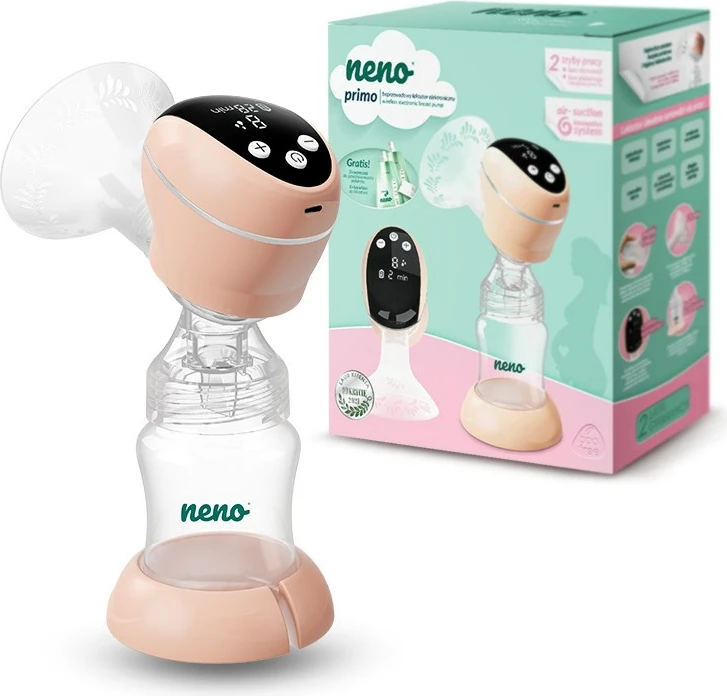 Pompë gjiri elektronike neno Primo, 150 ml, LCD, pjeshke