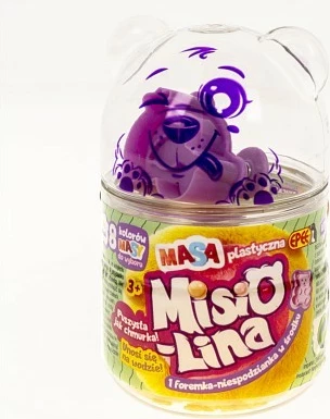 Masë modeluese Epee Misiolina, 60g me formë të verdhë, vjollcë