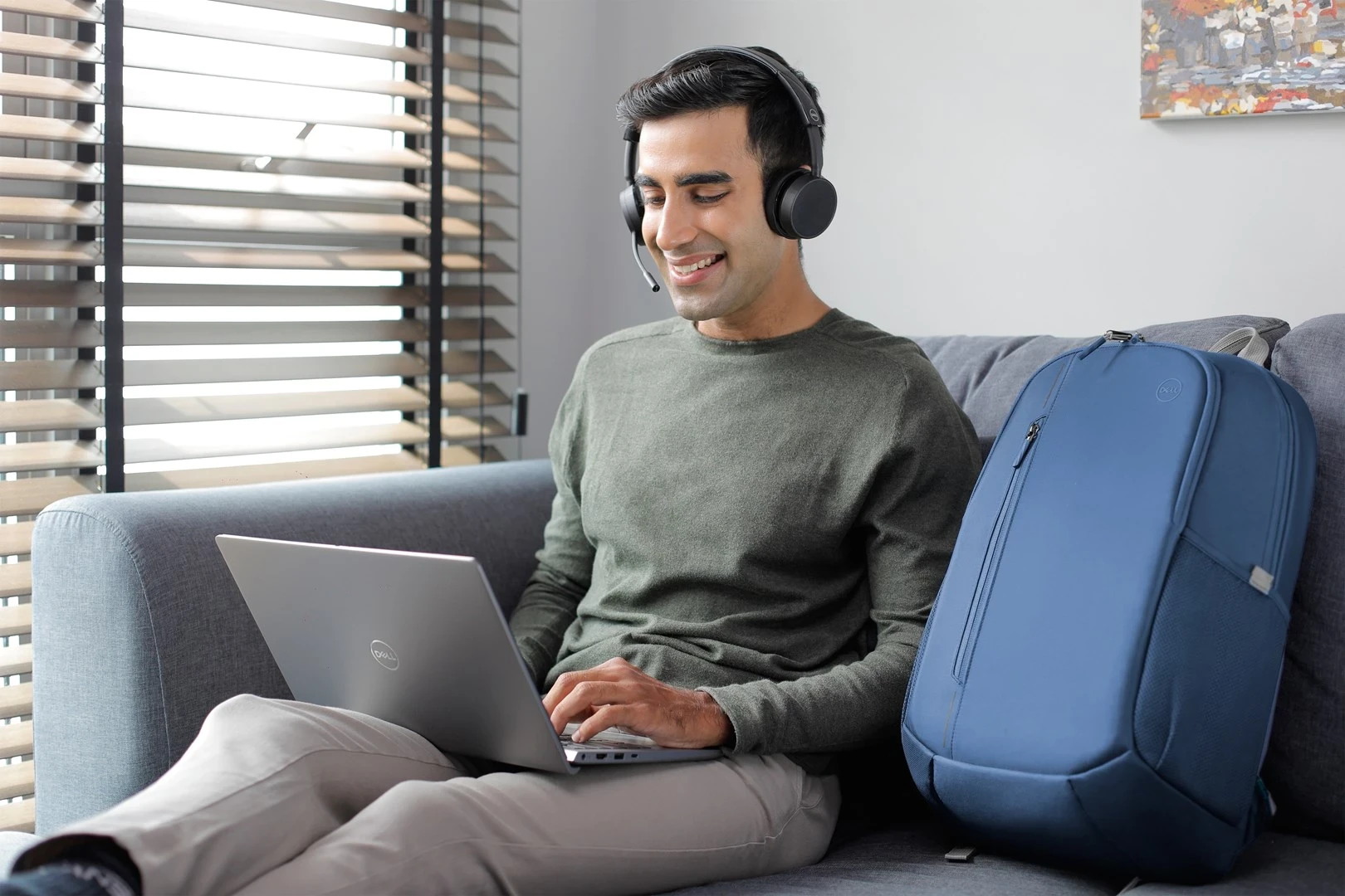 Çantë shpine Dell EcoLoop Urban, Blu