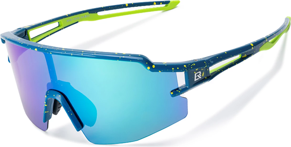 Syze sportive Rockbros 14120008004 me lente të polarizuara, insert korrektues, blu