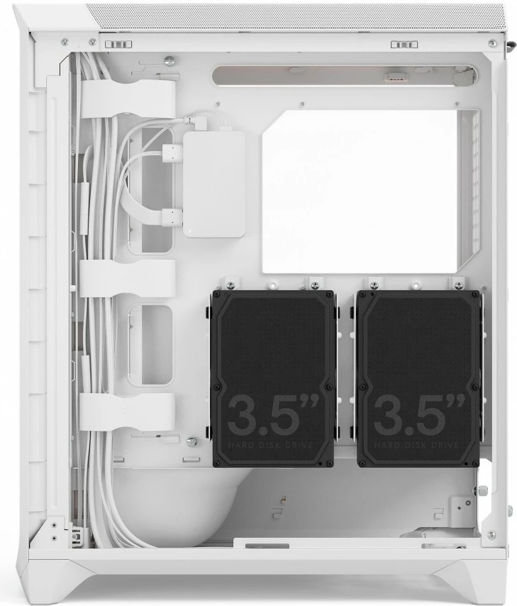 Kasë Fractal Design Meshify 3 Ambience ProRGB White TG Clear, ATX, RGB, Xham i temperuar, E bardhë
