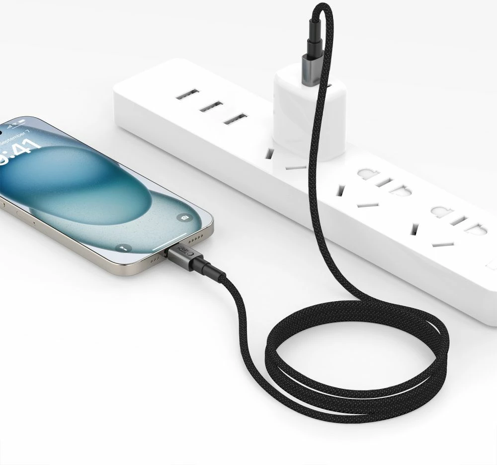 Kabllo USB-A në USB-C Tech-Protect UltraBoost DNA 100cm, Gri