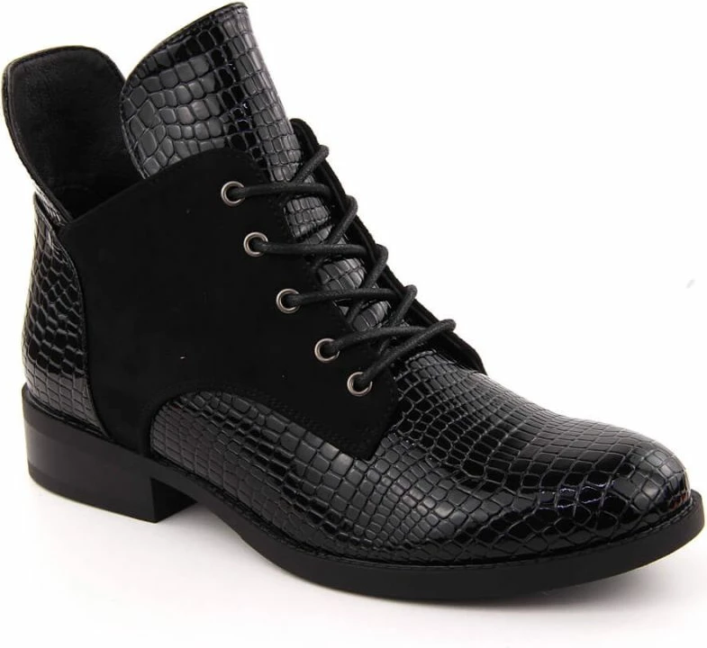 Çizme të shkurta për femra Vinceza, të zeza