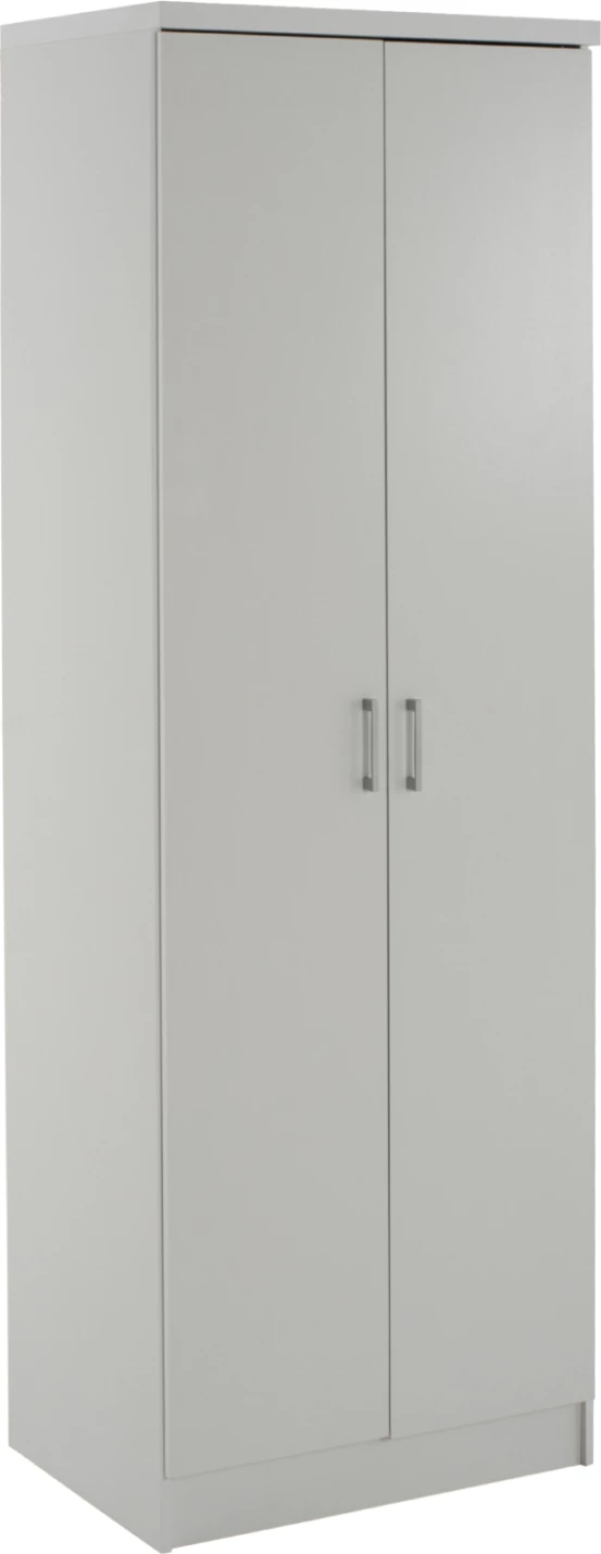 Dollap BAILEY FH337.05 2-dyer 3 rafte melamine, ngjyrë e bardhë, 60x43x181 cm