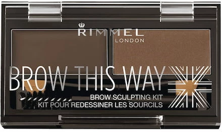 Set për vetulla Rimmel Brow This Way Brow Sculpting Kit për femra 003 Dark Brown 1.3g