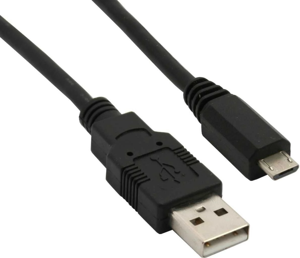Kabllo USB SHARKOON 2.0 A në Micro-USB B 0.5m, e zezë