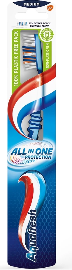 Furçë dhëmbësh Aquafresh All In One Protection Medium, 1 copë