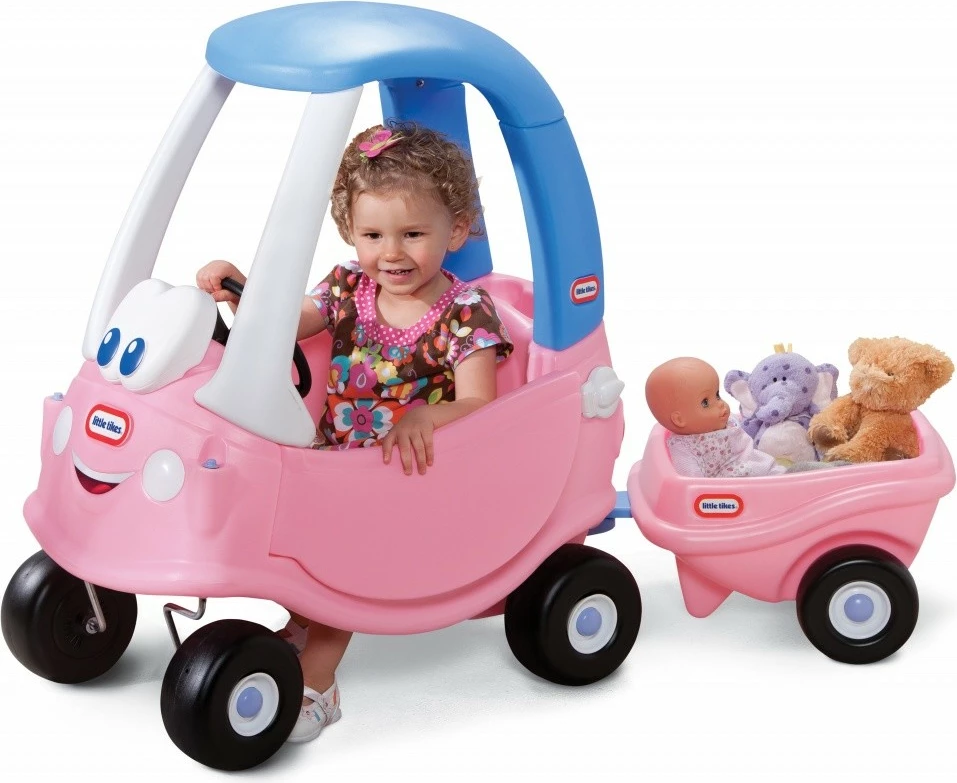 Rimorkio lodër Little Tikes Cozy Coupe Princess, plastikë, rozë