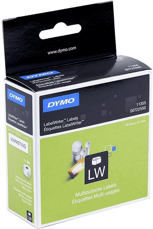 Etiketa Dymo 11355 / S0722550 19x51mm pa ngjyrë paketë 6 copë