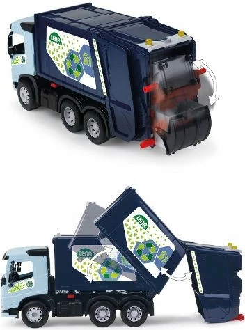 Kamion lodër Lena Worxx Volvo FMX, plastikë, 52 cm, azur/blu e errët