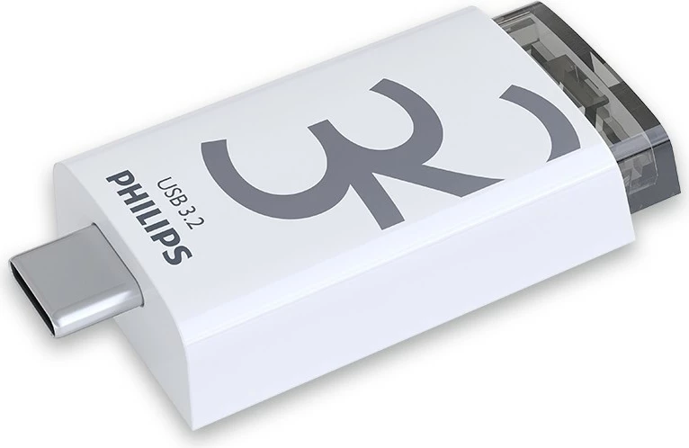 USB stick Philips Click Series 32GB USB 3.2, bardhë