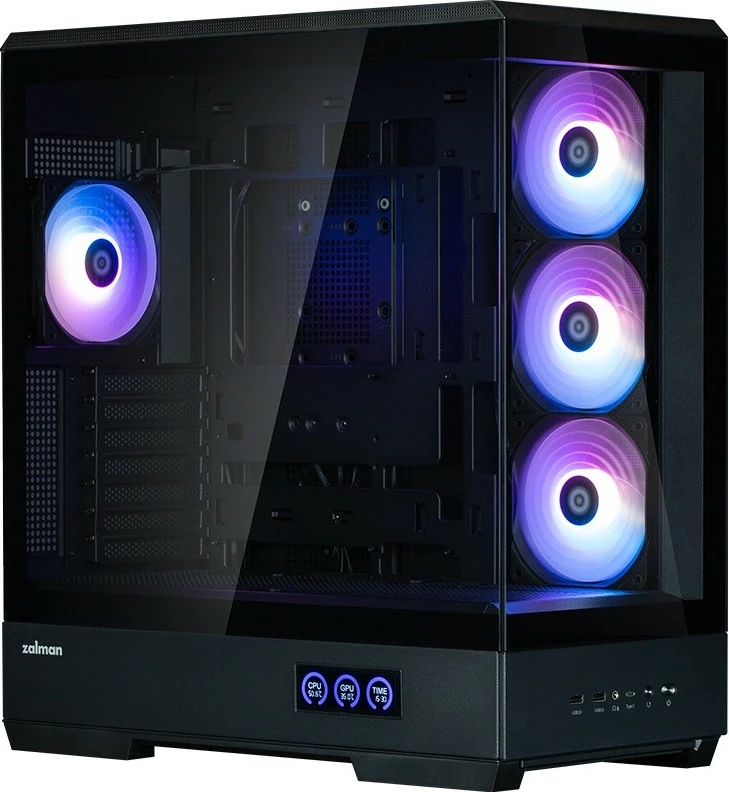 Kasë Zalman P50 DS, Midi Tower, ARGB, e zezë